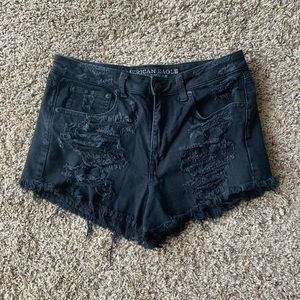SOLD American Eagle Black Vintage Hi Rise Festival